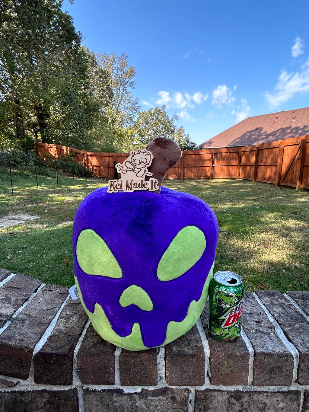 50% OFF SALE Poison Apple Plush purple/green