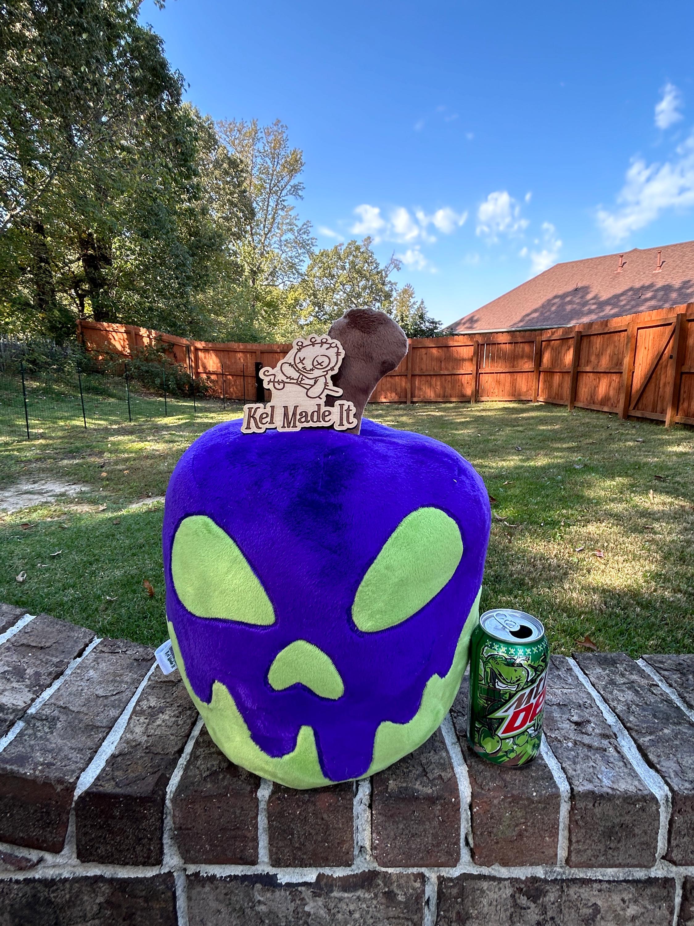 50% OFF SALE Poison Apple Plush purple/green