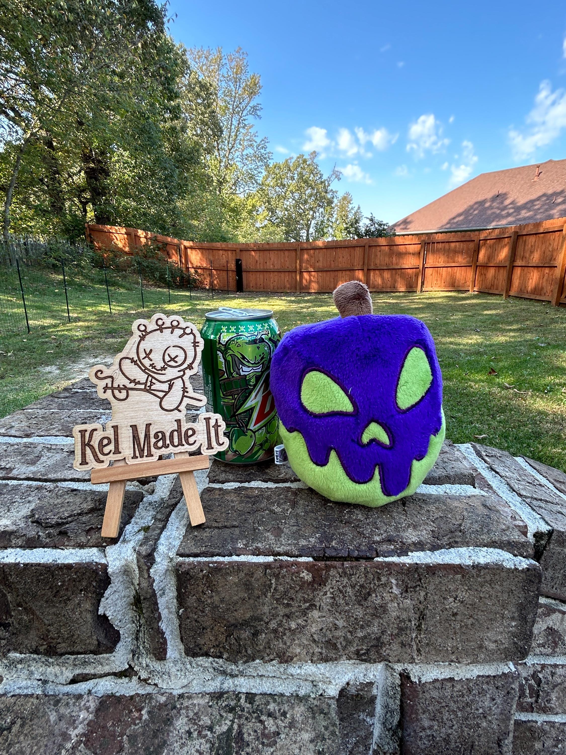 50% OFF SALE Poison Apple Plush purple/green