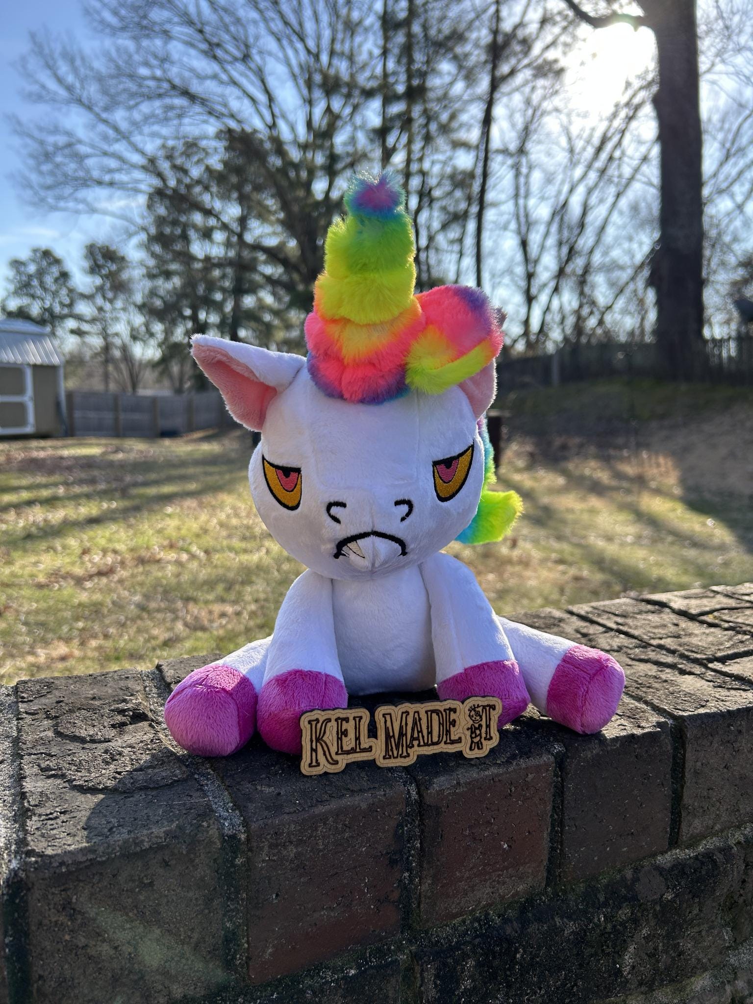 Angry unicorn Plush