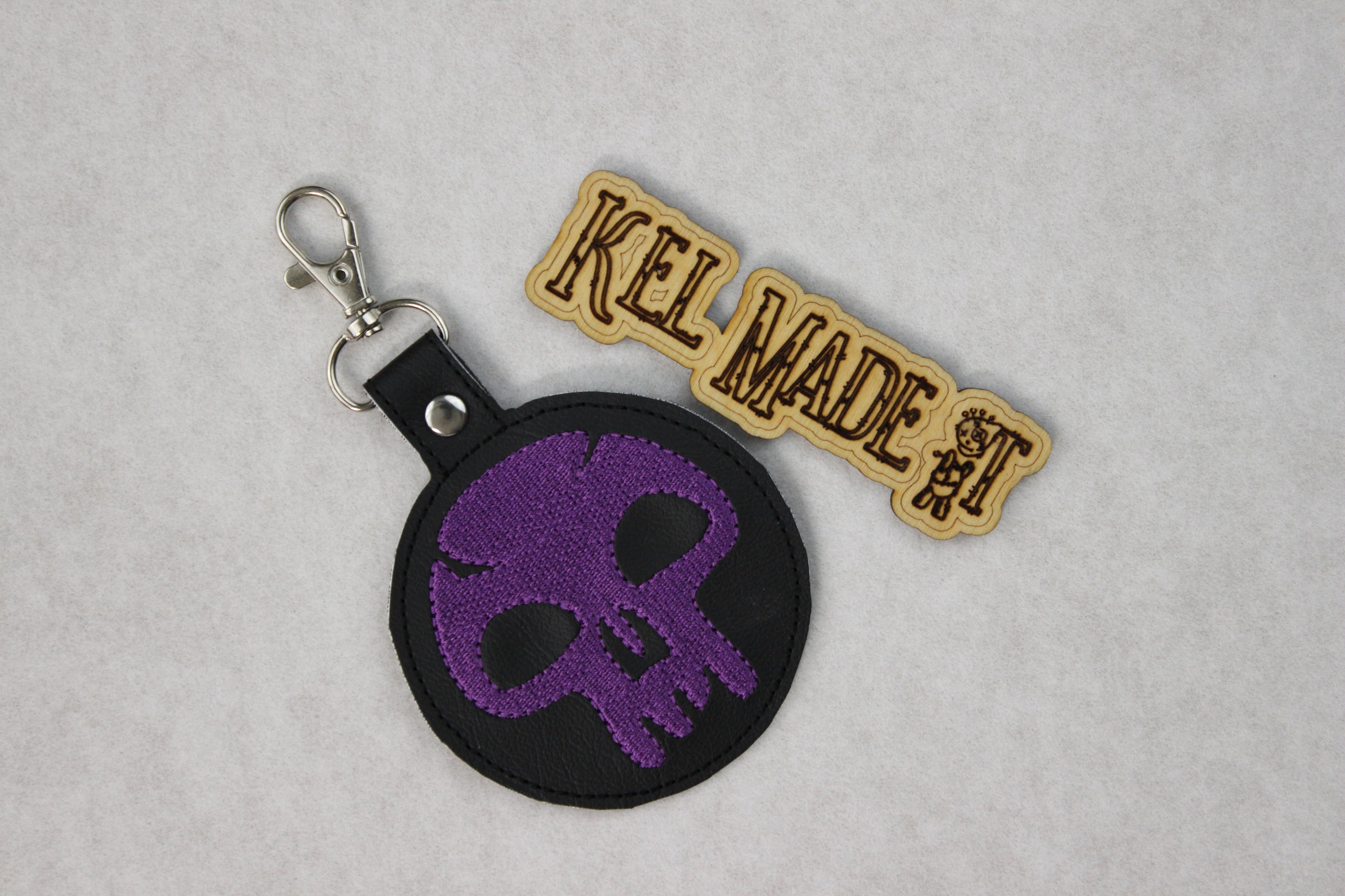 MTG Black Mana Keychain