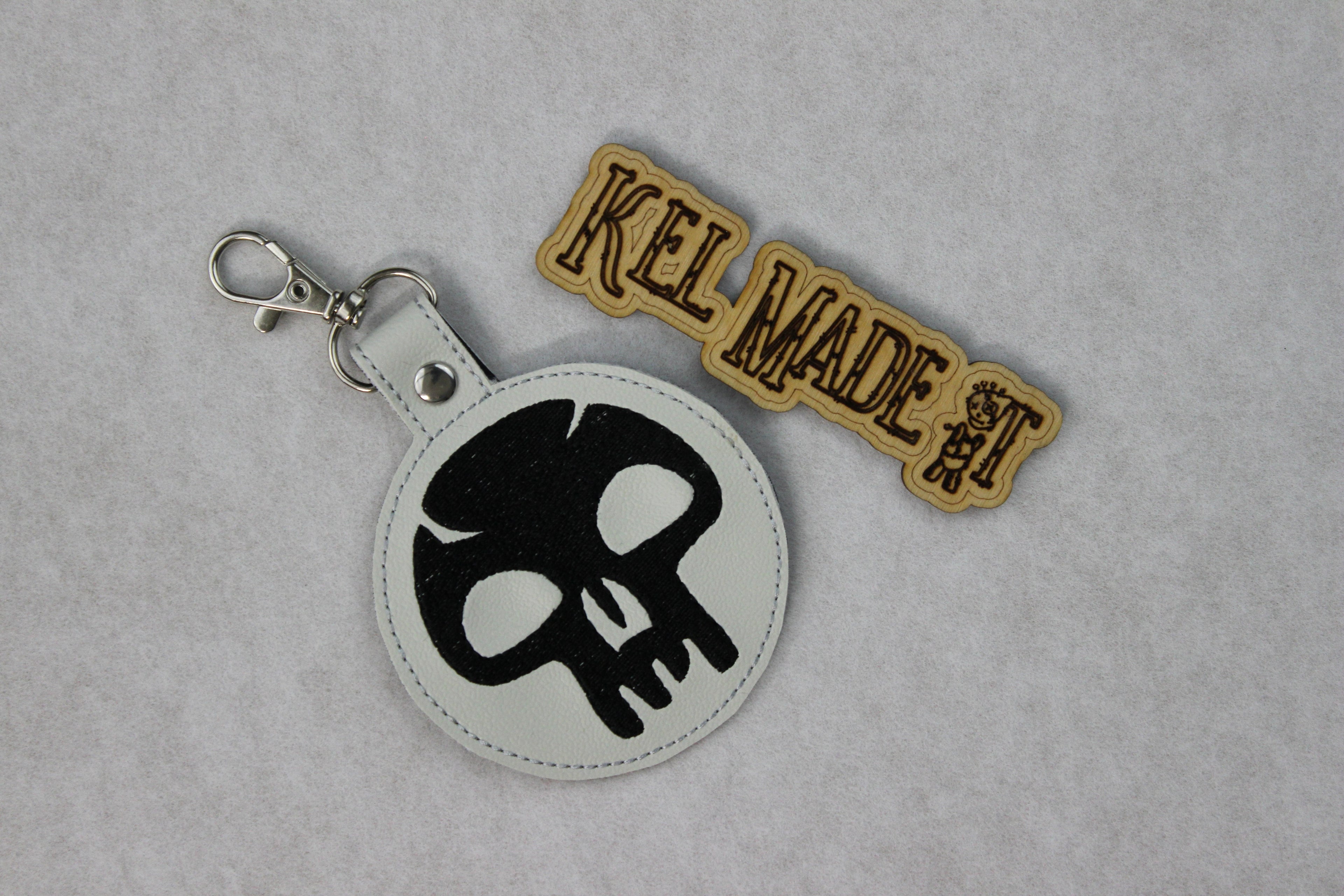 MTG Black Mana Keychain