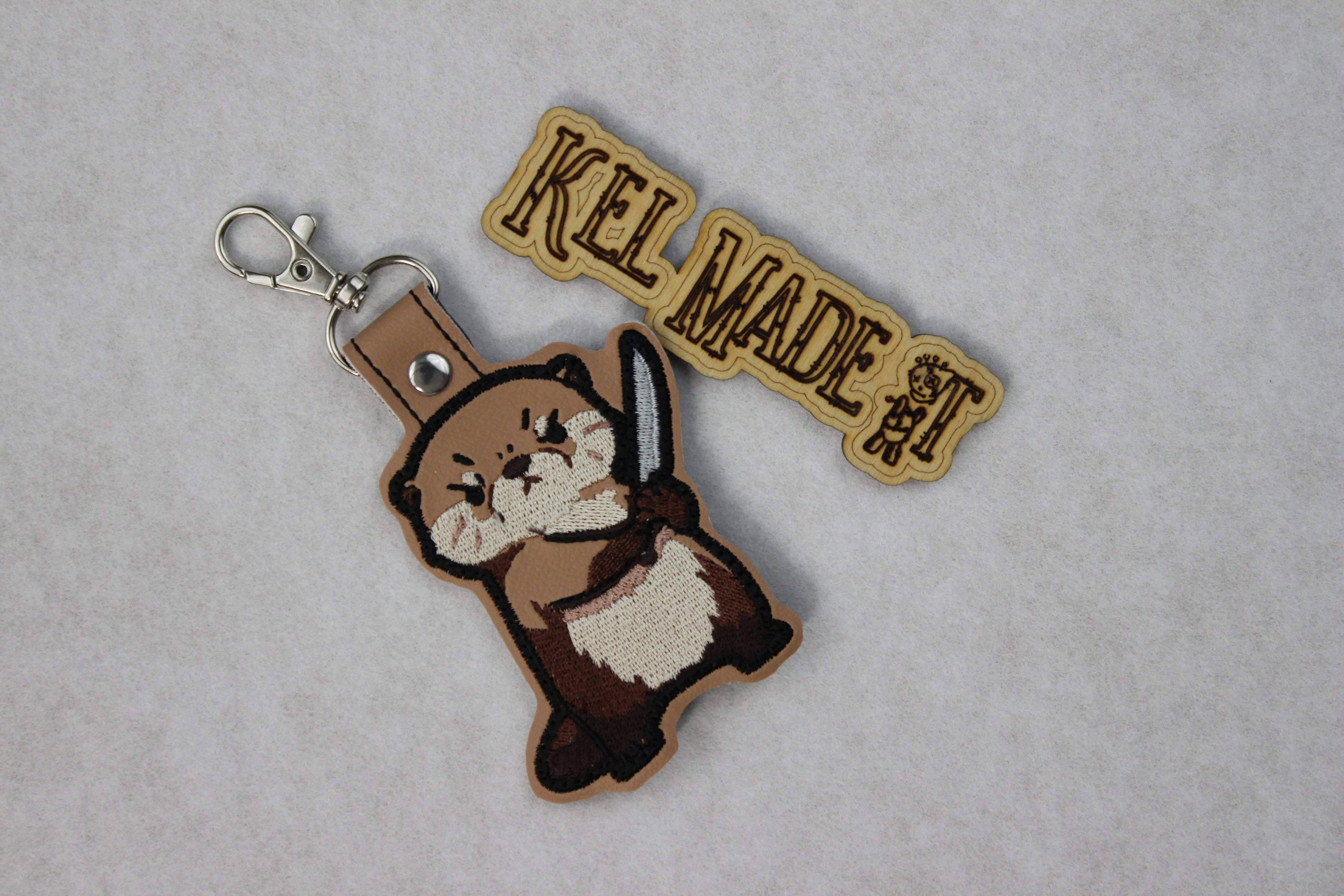 Stabby Otter Keychain