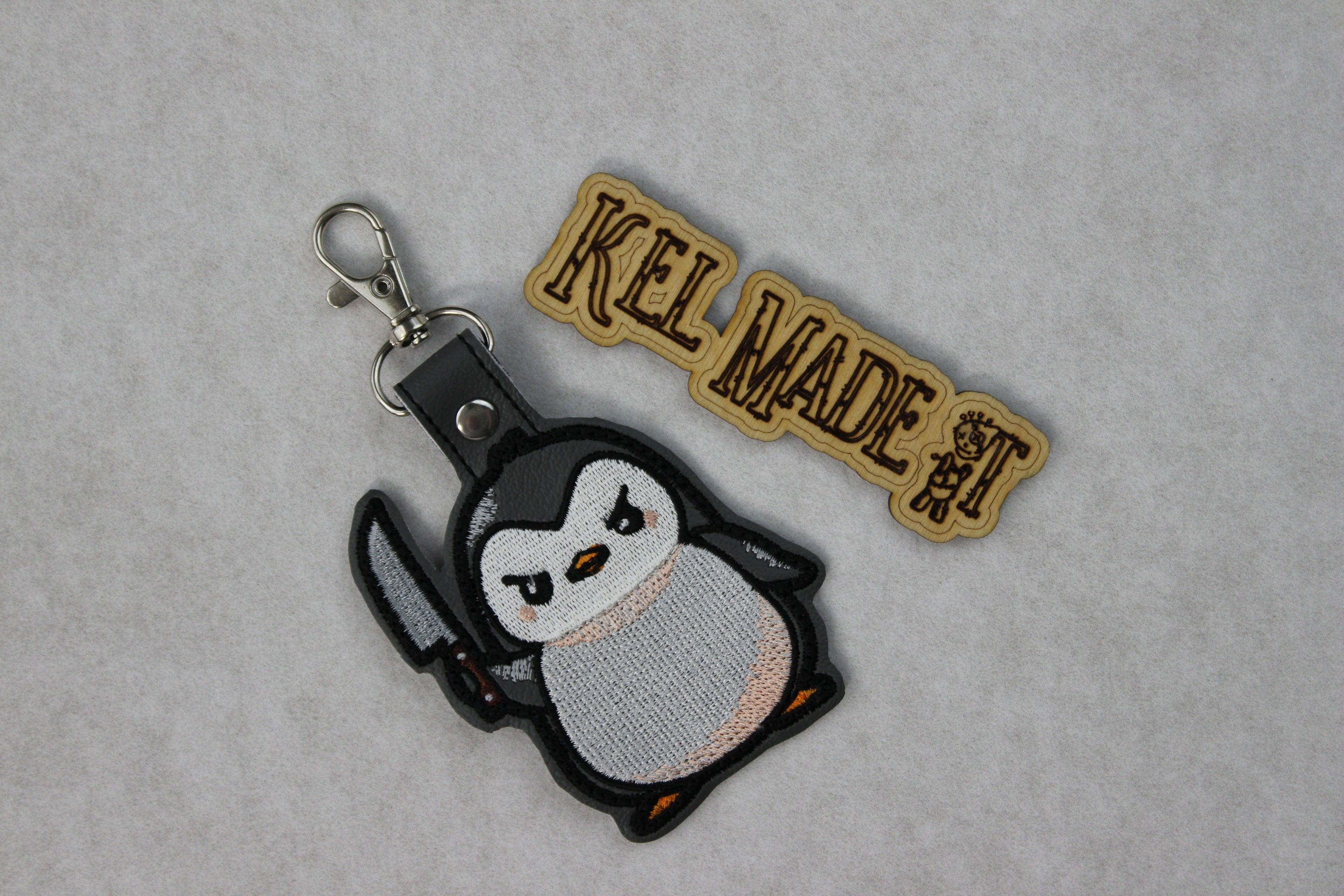 Stabby Penguin Keychain
