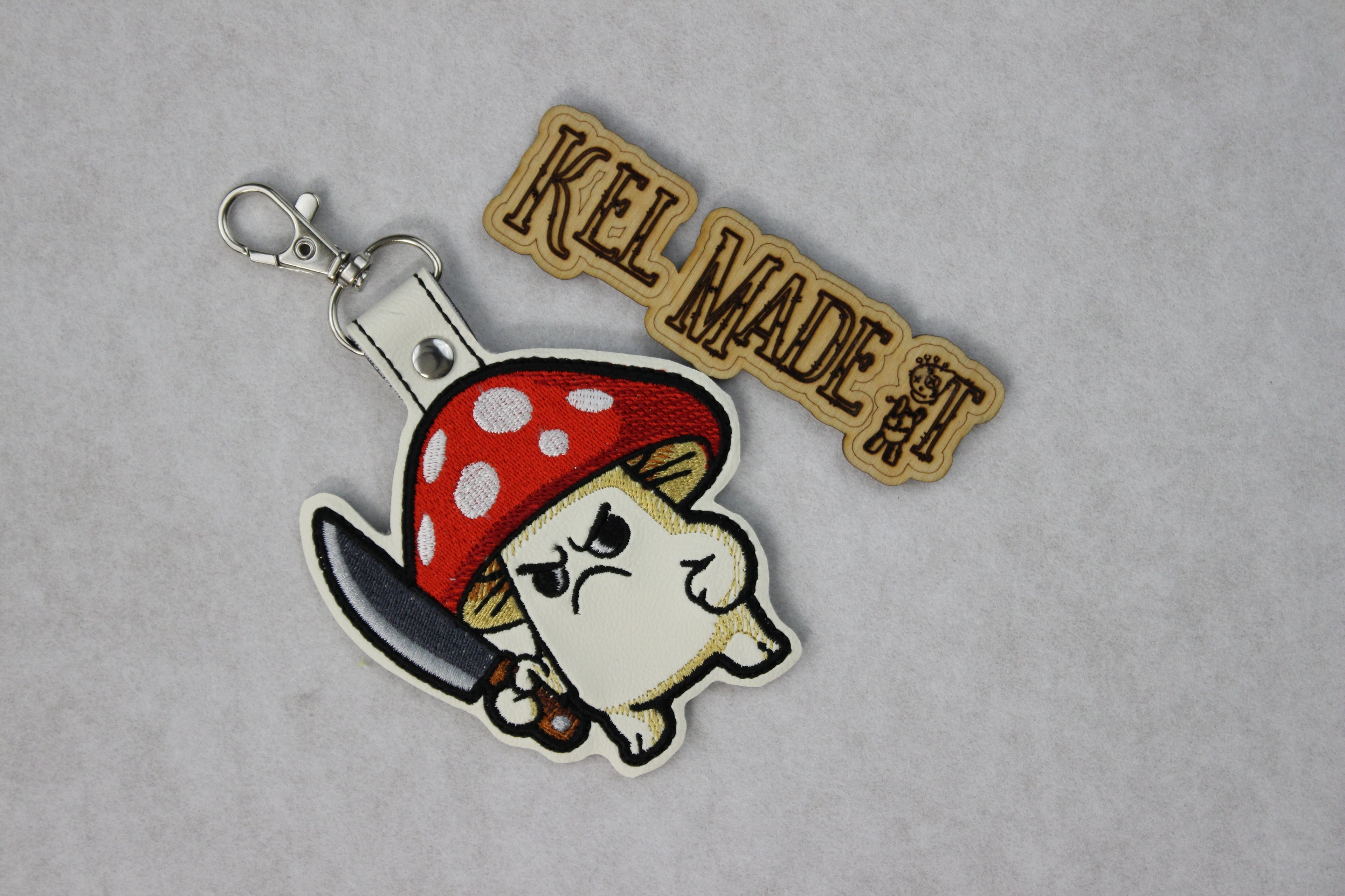 Stabby Mushroom Keychain